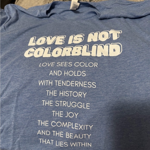 Lot of 4 Equality Liberal Support Jesus T-Shirts -Black, Gray, Blue Unisex L/XL - Picture 2 of 9